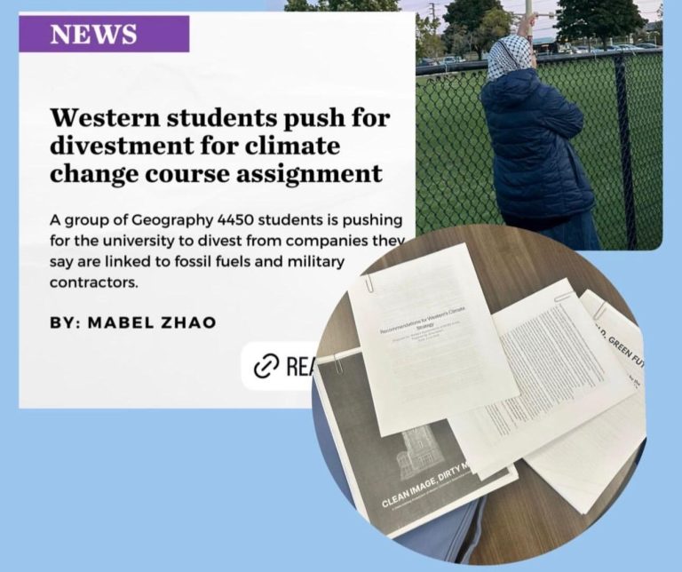 News about students pushing for climate change course assignment