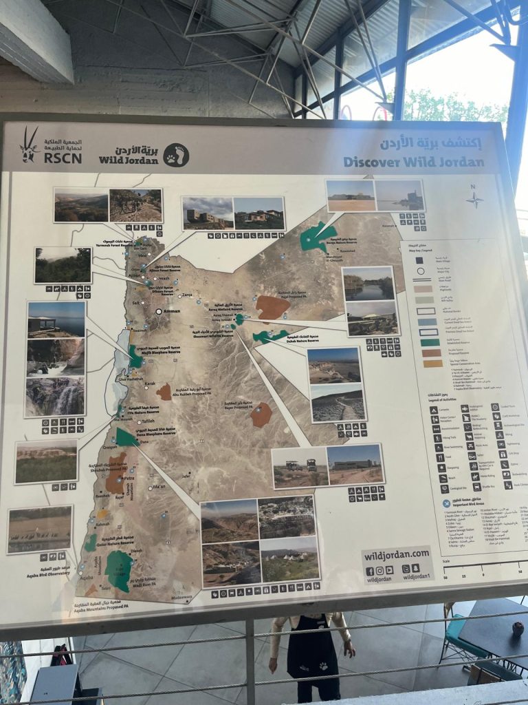 A map showcasing hikes in Jorda